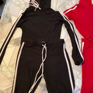 2 , two piece pants, pants athletic sets.